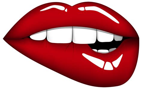 Images Of Red Lips With Finger Clip Art