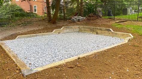 Gravel Shed Foundation With Retaining Wall Lancaster Pa Bedrock Siteworks