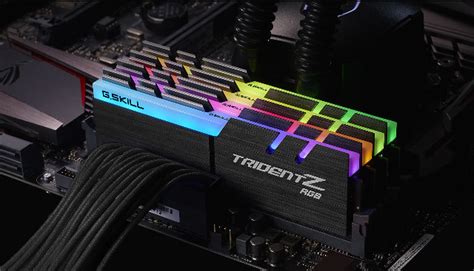 Gskill Announces Trident Z Rgb Ddr4 Memory Kit With Color Lighting