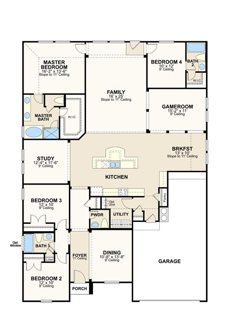 There are 19 different floor plans, many with panoramic golf course and/or mountain views. Ryland Homes Hastings Floor Plan | plougonver.com