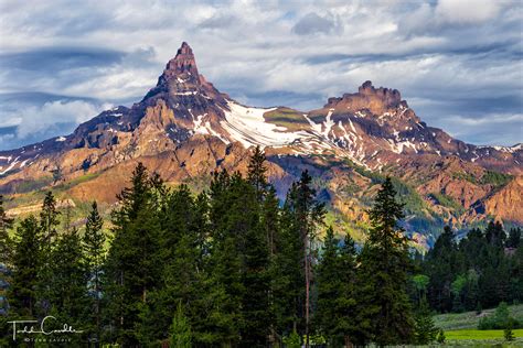 Pilot Peak And Index Peak Morning Shoshone National Forest Wyoming