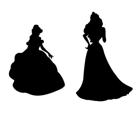 8 Best Free Printable Princess Silhouette