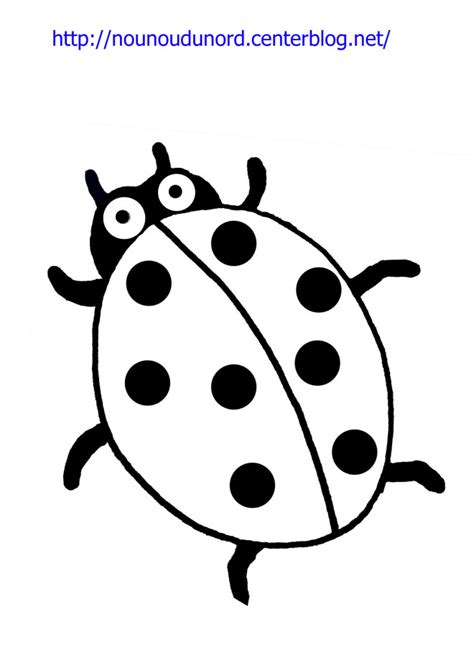 Coloriage Coccinelle gratuit à imprimer