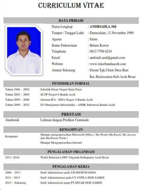 Lowongan kerja di pt merupakan penyerap tenaga kerja terbanyak jika mau di prin bisa langsung copy formatnya kemudian paste di ms word. Contoh Daftar Riwayat Hidup yang Baik dan Benar 1 - 30 ...