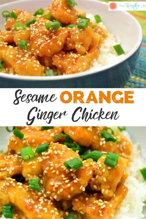 An Asian Inspired Sesame Orange Ginger Chicken Dinner Recipe That Is