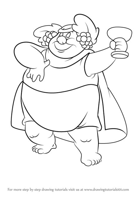 Learn How To Draw Bacchus From Fantasia Fantasia Step By Step