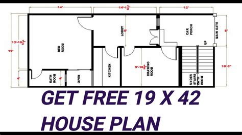 Get Free 19 X 42 Feet House Plan 19 By 42 Feet House Plan 19x42