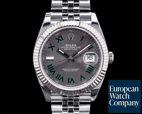 Rolex 126334 Datejust 41 Rhodium Wimbledon Dial Oyster 2020 39727