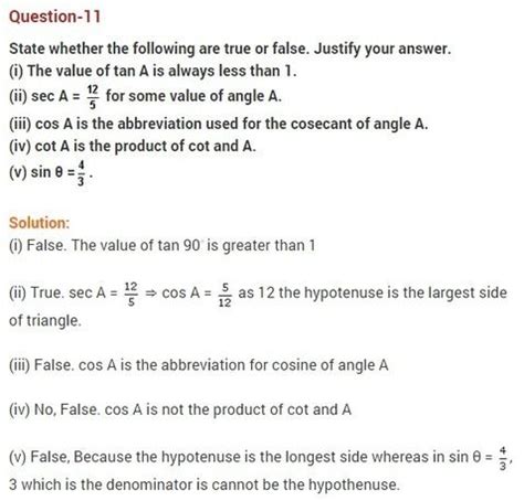 Intro to trig ratios assignment file. NCERT Solutions For Class 10 Maths Chapter 8 Introduction to Trigonometry Ex 8.1 | Trigonometry ...