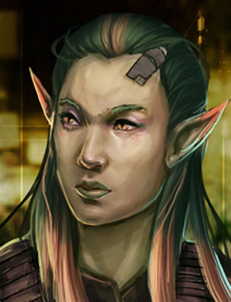 Shadowrun Hong Kong Female Elf Portraits RPGs Like D D