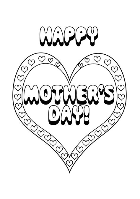 If you do, then don't forget to print and color our hearts coloring. Mother's Day Coloring Pages