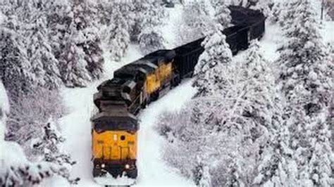 Trains Vs Deep Snow Trains And Snow Storms Powerful Trains And Deep