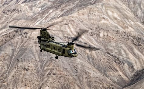 Download Wallpapers Boeing Ch 47 Chinook American Military Transport