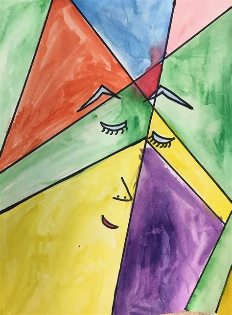 Picasso Cubist Portraits With Complimentary Colors Art Lessons Art