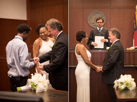 Downtown Raleigh Nc Mixed Race Courthouse Wedding Photos By Mikkel
