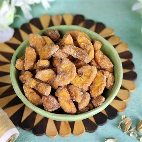 Plantains are indigenous to the tropical regions of southeast asia. Sarkara Varatti (Spiced Plantain Chips) - The Familiar Kitchen