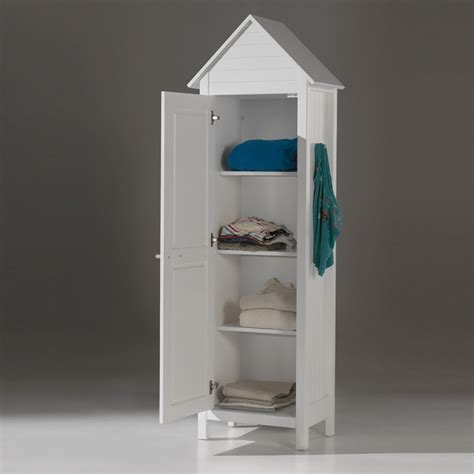 Genießen sie echtes barbecue aus dem smoker und steaks vom grill. Armoire 1 Porte "Lewis" Blanc