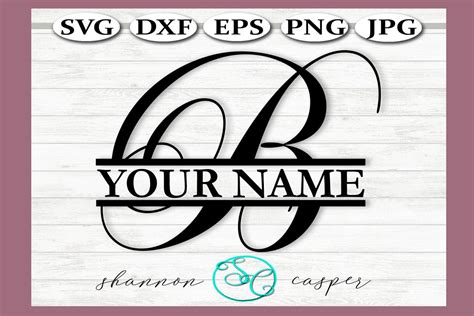 Download SVG Split Monogram Letter B Single Letter File (291436) | SVGs | Design Bundles