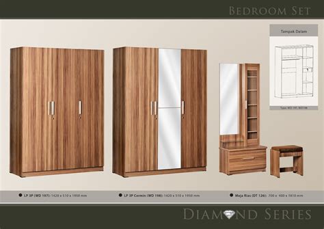 Desain dan ukuran bisa menyesuaikan. Lemari baju 3 pintu dan 4 pintu | Lemari pakaian murah