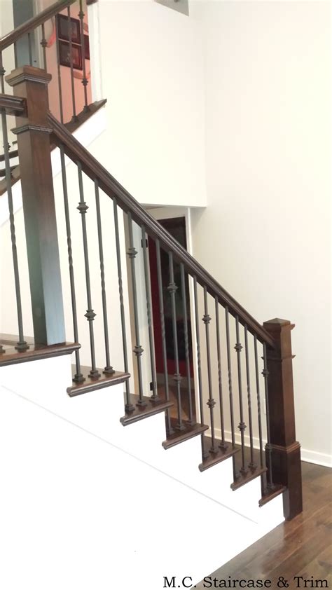 Would hollow spindles work somehow? Staircase remodel from M.C. Staircase & Trim. Removal of ...