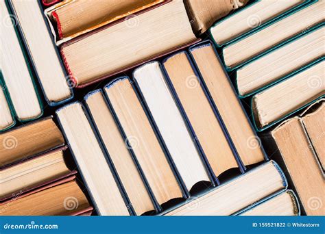 Collection Of Old Books In Library Stock Photo Image Of Certificate