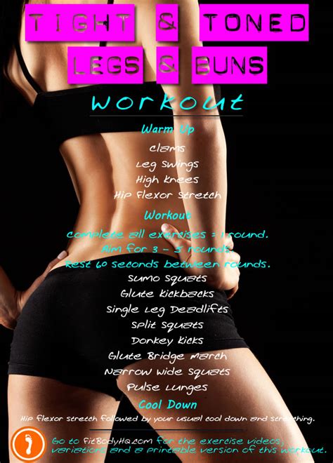 Tight And Toned Legs And Buns Workout Fitbodyhq