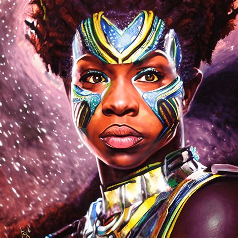 Gráfico De Pintura Facial De Guerra De Wakanda · Creative Fabrica