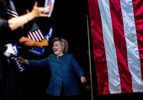 Clinton Celebrates Victory Declaring ‘weve Reached A Milestone The Washington Post
