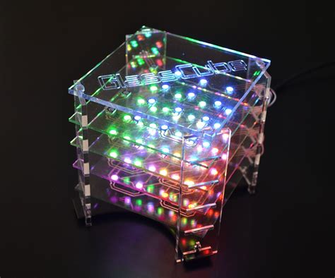 Glasscube 4x4x4 Led Cube On Glass Pcbs 11 Steps With Pictures