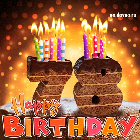Cut the design with a laser machine like glowforge or machine on blades basis like cricut, silhouette, scanncut. 78th Birthday Card - Chocolate Cake and Candles — Download ...