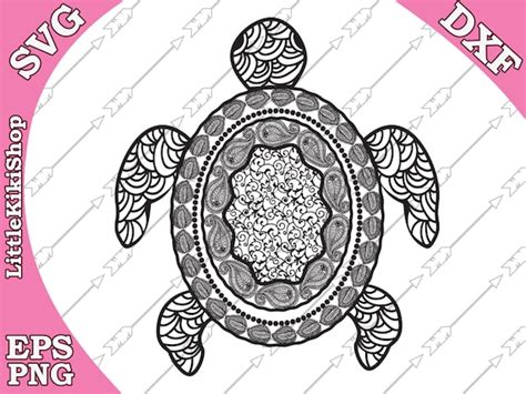 Free Svg Turtle Mandala Zentangle