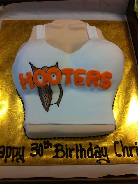 Hooters Cake T Wrapping Techniques 30th Birthday Birthday Cakes