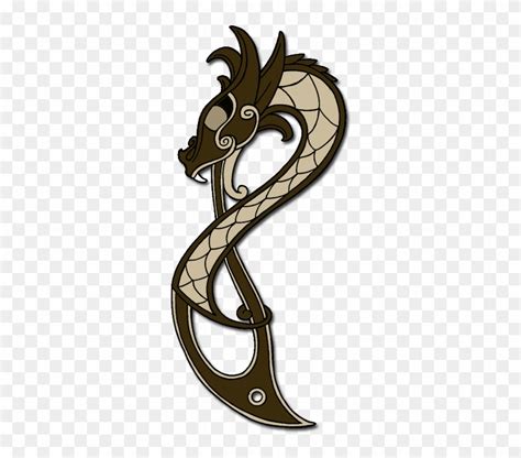 Viking Dragon Outline Norse Dragon Symbol Png Free Transparent Png