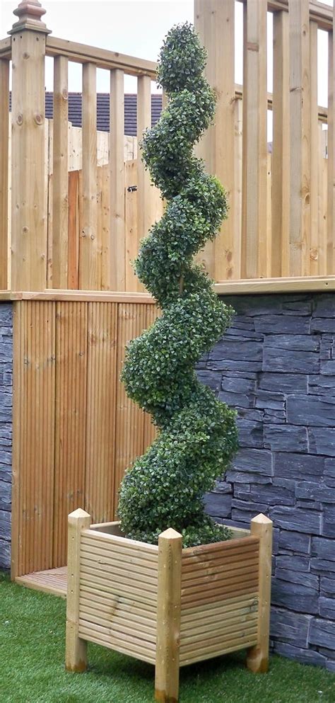 Best Artificial Tm 5ft 150cm Boxwood Buxus Spiral Topiary Tree Uv