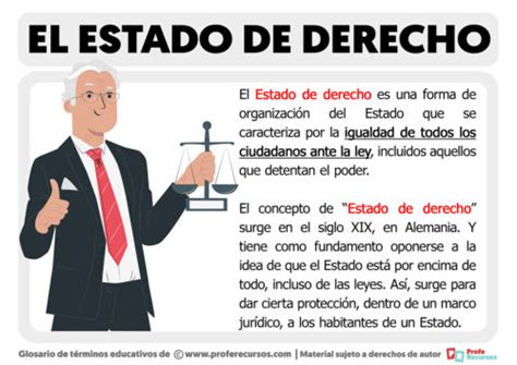 ¿qué Es El Estado De Derecho