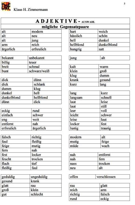 Adverbien sind wörter, die nähere angaben zu einem geschehen machen. Deutsch als Fremdsprache DaF DaZ Grammatik - Adjetive ...