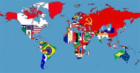 Alternative Flag Map Of The World Rflags