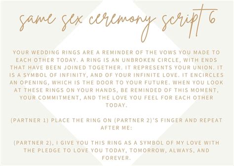 idées de script de cérémonie de mariage de même sexe que nous aimons navi mariage