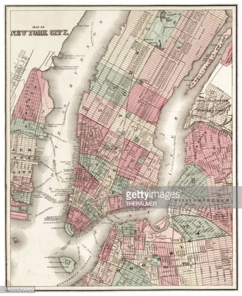 Vintage New York City Map Photos And Premium High Res Pictures Getty