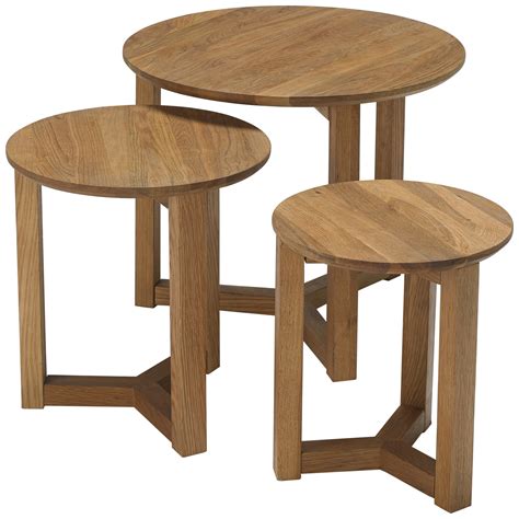 This is the selection of brooklyn oak coffee tables, lamp tables & nest of tables. Solid Oak Nest of 3 Piece Coffee End Lamp Side Table Set ...