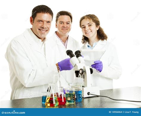 Happy Scientists In Lab Stock Images Image 14956064