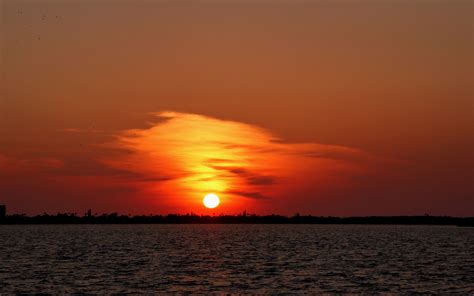 Download Wallpaper 3840x2400 Florida Beach Horizon Sunset 4k Ultra