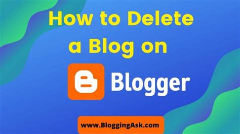 How To Delete A Blog On Blogger Permanently Easy Steps