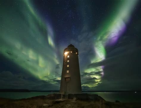Lighthouse Where To See Northern Lights In Iceland See The Northern