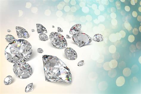 Premium Photo Shiny Beautiful Crystal Diamond On Background