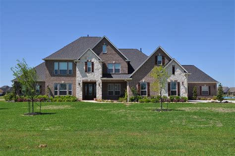 Nice Two Story Brick And Stone Elevation House Styles House Exterior