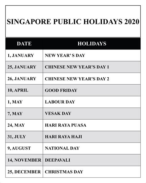 Public Holiday 2021 Singapore Moe K7off
