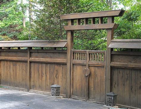 Set the tone for your backyard with these garden gate ideas, which are ideal for a range of outdoor 17 inspired garden gates for a beautiful backyard. Image result for steel japanese asian fence | Japanese fence, Fence design, Fence styles