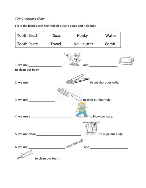 evs keeping clean lesson 2 interactive worksheet