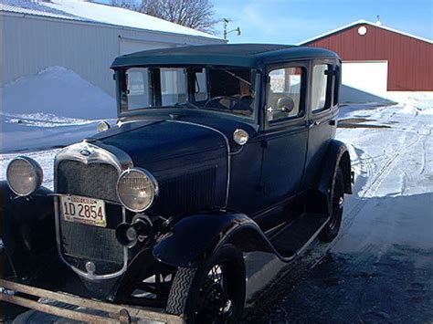 1930 Model A Ford Town Sedan 4 Door Unrestored Barn Find Classic